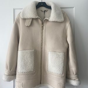 Fendi Leather Shearling Jacket
